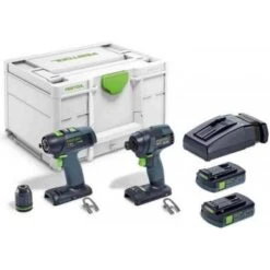 Festool 576493 Cordless Impact Drill TID 18 C 3,1-Set T18