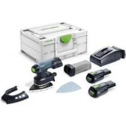 Festool DTSC 400 Delta Sander With 3.0Ah Batteries, Fast Charger & Case