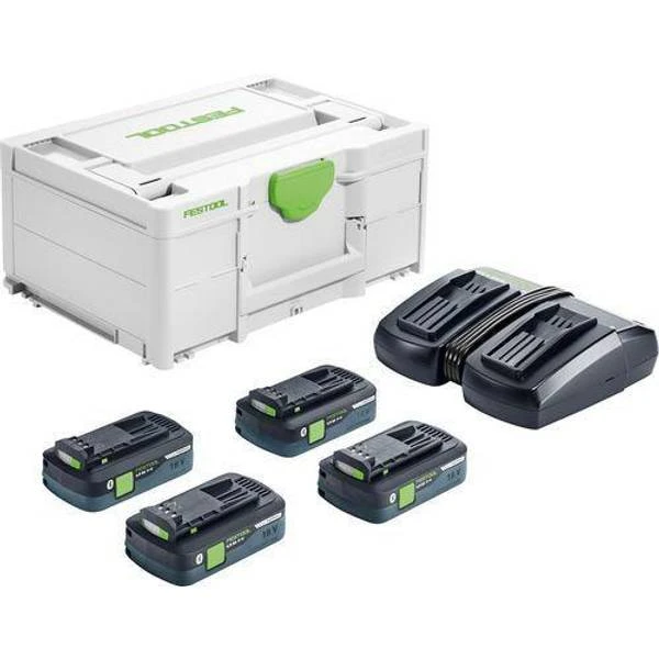 Festool Laddpaket SYS 18V 4x4,0/TCL 6 DUO 3 Festool Laddpaket SYS 18V 4x4,0/TCL 6 DUO